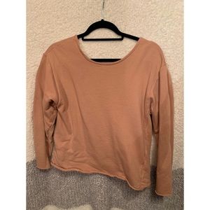 Zara Long Sleeve. Back Deep V.